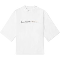 Tričko Palm Angels Sunsets T-Shirt Biela | PWAA020F23JER0020110, 1