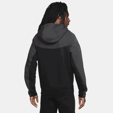 Mikina Nike zipem Sportswear Tech Fleece Windrunner Čierna | FB7921-013, 4