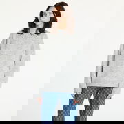 Textured Loose Sweater Gray