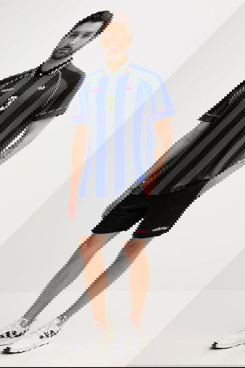 Dres adidas Performance Striped Soccer Jersey Modrá | KD2307, 1