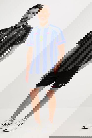 Dres adidas Performance Striped Soccer Jersey Modrá | KD2307, 1