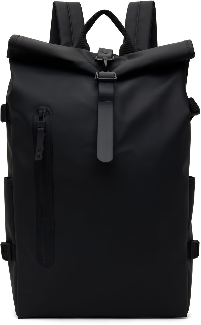Batoh Rains Rolltop Large Rucksack Čierna | 14590