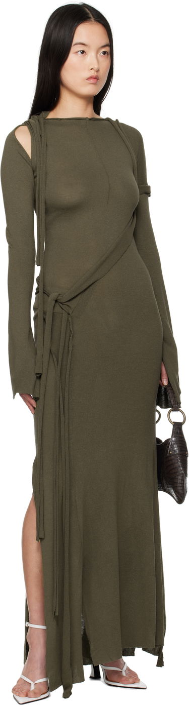 Šaty Ottolinger Ottolinger Deconstructed Long Sleeve Maxi Dress Zelené | 10550050601, 3