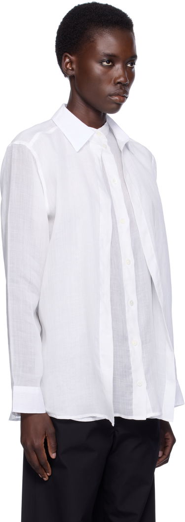 Košeľa TOTEME TOTEME Double Collar Linen Shirt Čierna | 253-WRT0544-FB0434, 4
