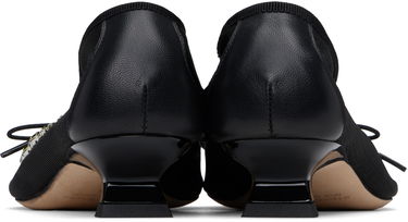 Tenisky a topánky Simone Rocha Simone Rocha Embellished Flower Mesh Ballerina Heels Čierna | LH15B 0804, 1