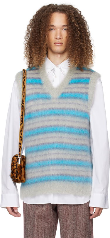 Sveter Marni Striped Vest Šedá | CVMG0076Q0 UFU191, 0