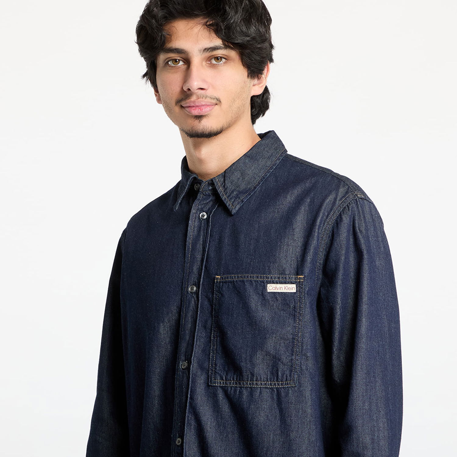 Košeľa CALVIN KLEIN Calvin Klein Jeans Regular Denim Shirt Modrá | J30J326584 1BJ, 1