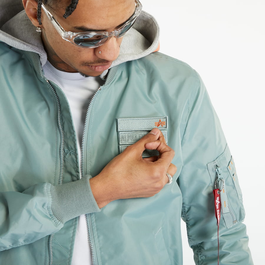 Bomber bunda Alpha Industries MA-1 TT Hood Custom Bomber Jacket Zelené | 126117-680, 1
