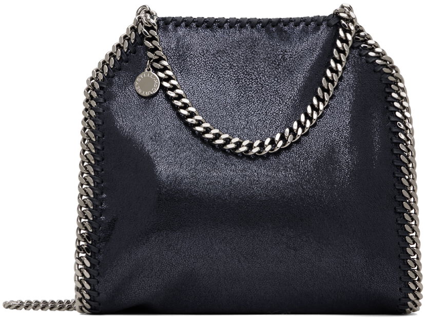 Taška cez rameno Stella McCartney Stella McCartney Mini Tote Bag with Chain Čierna | 371223W9056