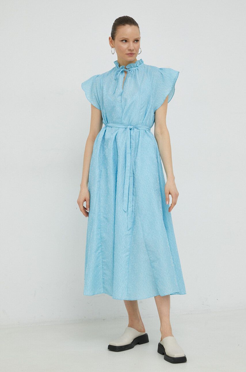 Šaty Samsoe Samsoe Karookh Dress Modrá | F23100147, 0