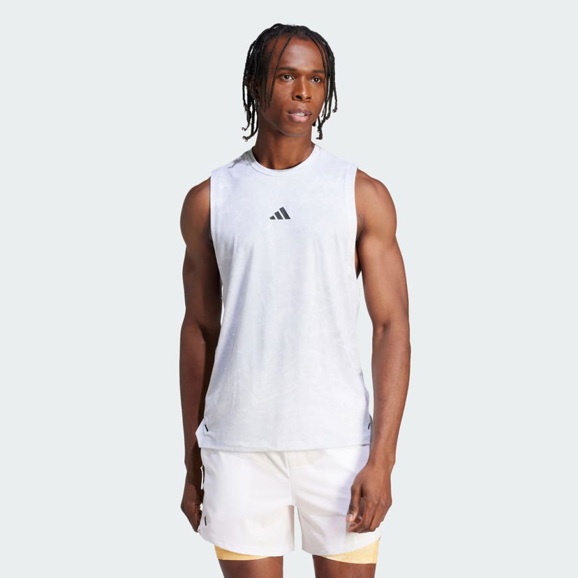 Tielko adidas Performance Workout Training Tank Top Biela | IS3843