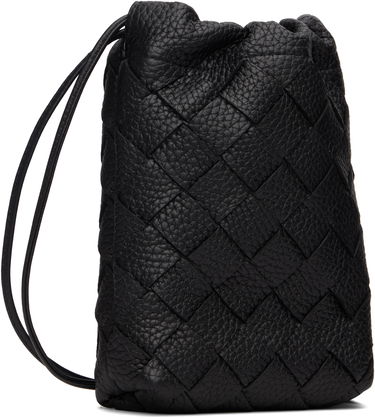 Peňaženka Bottega Veneta Bottega Veneta Vertical Woven Leather Pouch Čierna | 838786V5I538803, 1