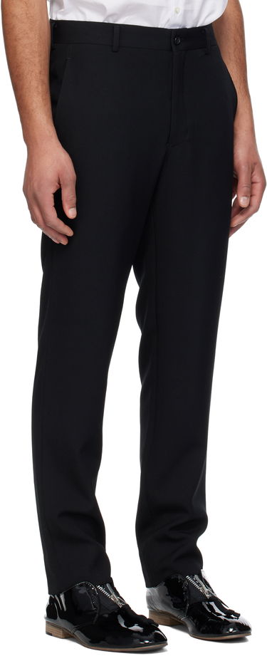 Nohavice Comme des Garçons Homme Plus Wool Gabardine Trousers Čierna | PO-P046-051, 1