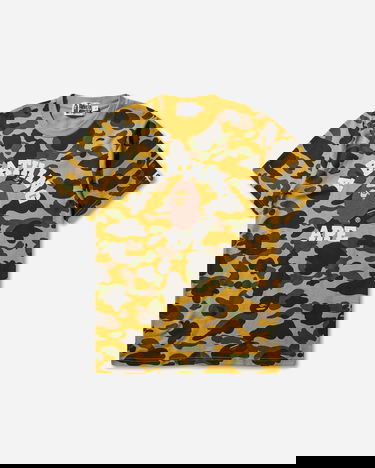 Tričko BAPE 1st Camo College T-Shirt Žltá | 1L80109008 YELLOW, 1
