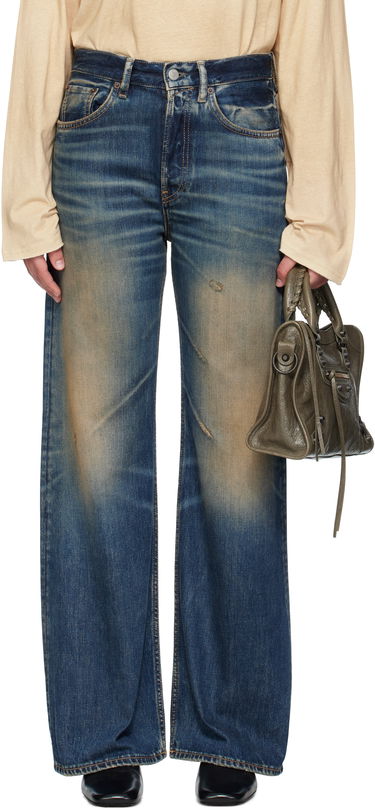 Džínsy Acne Studios Regular-Fit 2021M Jeans Modrá | A00547-, 0