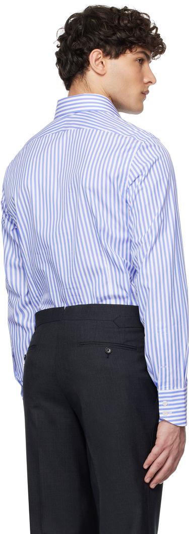 Košeľa Tom Ford TOM FORD Ladder Stripe Slim Fit Shirt Modrá | HSBC01-CGP75, 2