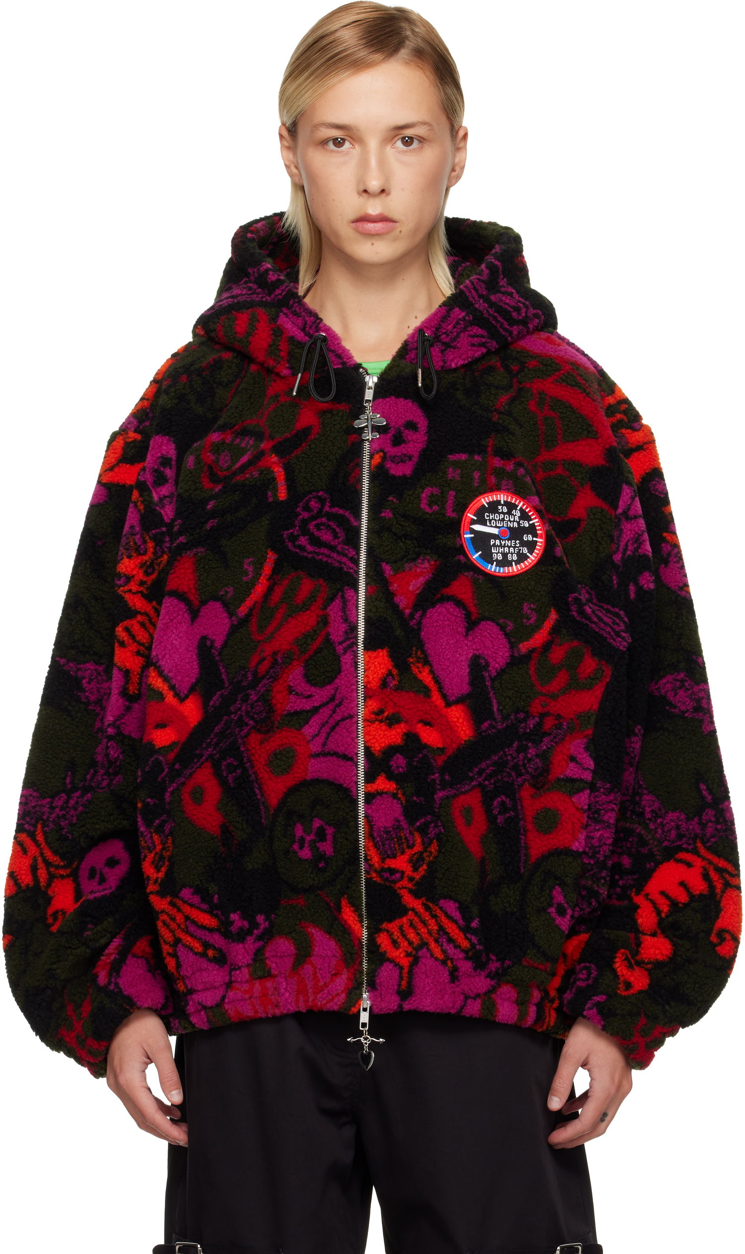 Mikina Chopova Lowena Chopova Lowena Engine Party Oversized Fleece Hoodie Rôznofarebný | 5311, 0