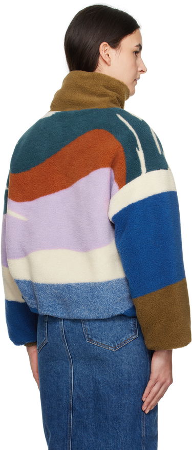 Bunda Max Mara Angolo Fleece Zip-Up Jacket Rôznofarebný | 2425906012600 MM13183, 2