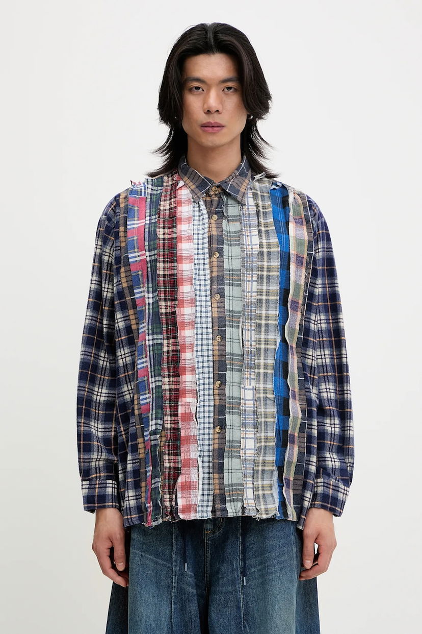 Košeľa Needles Needles Rebuild Relaxed Fit Classic Collar Shirt Rôznofarebný | QV398