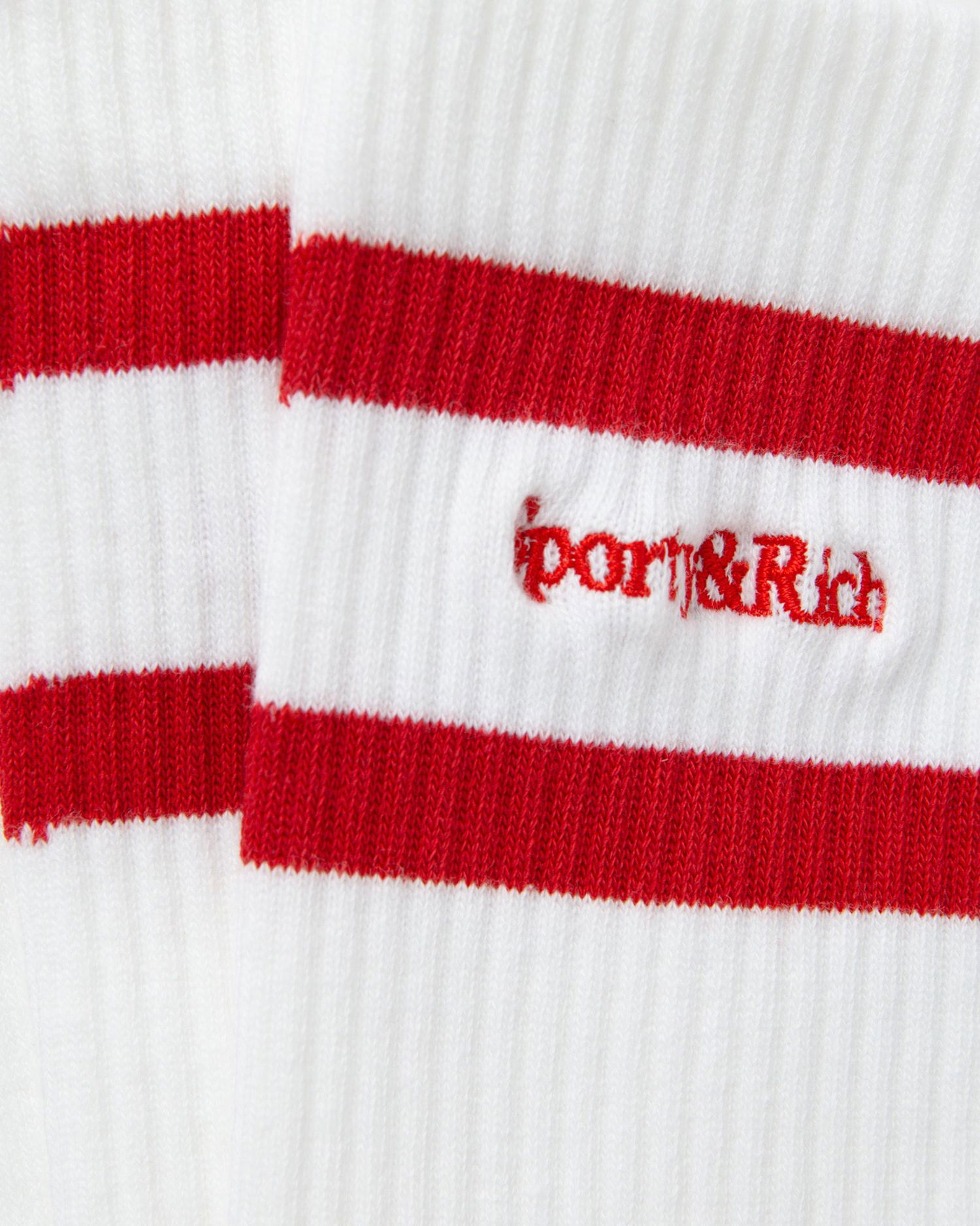 Ponožky Sporty & Rich Serif Logo Socks Biela | SOAW237WH, 1