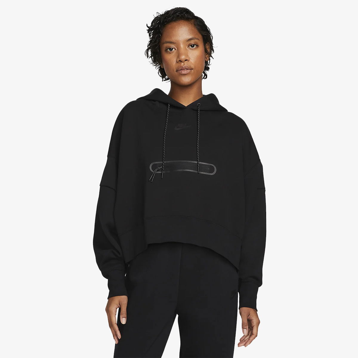 Sportswear Tech Fleece Over-Oversized Crop Pullover Hoodie