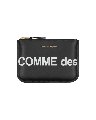 Peňaženka Comme des Garçons Huge Logo Zip Pouch Čierna | SA8100HL 1, 1
