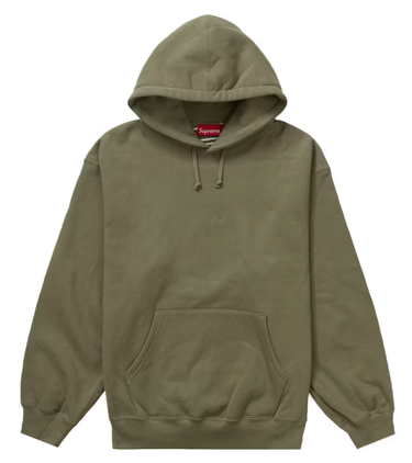 Mikina Supreme Satin Appliqué Hoodie Zelené | FW23SW88 LIGHT OLIVE, 0
