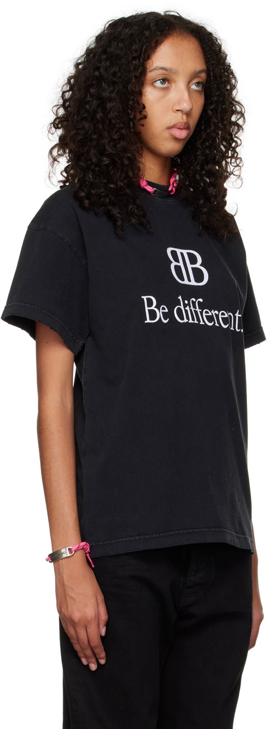 Tričko Balenciaga "Be Different" T-Shirt Čierna | 612965 TNVU9, 1