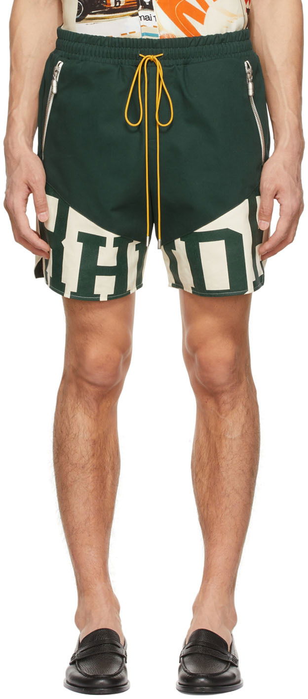 Šortky Rhude Rhude Cotton Shorts Zelené | RHSS22SH04186626, 0