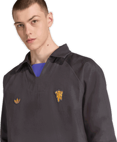 Bunda adidas Performance Manchester United Terrace Icons Track Top Šedá | JX6788, 3