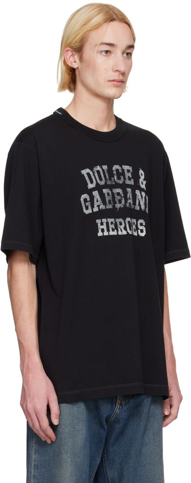 Tričko Dolce & Gabbana Dolce&Gabbana Heroes Printed T-Shirt Čierna | G8PN9TG7NSU, 1