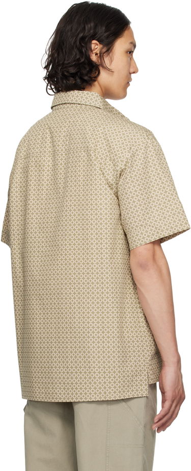 Košeľa A.P.C. A.P.C. Ross Geometric-Print Short-Sleeve Shirt Béžová | COHFY-H12541, 2