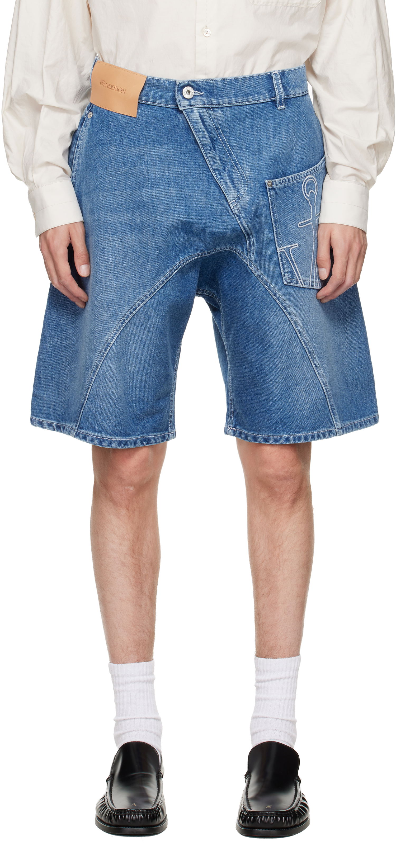 Šortky JW Anderson JW Anderson Twisted Workwear Denim Shorts Modrá | DT0123-PG1735, 0