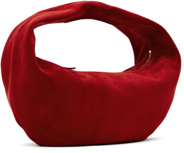 Taška cez rameno Khaite KHAITE Medium Olivia Suede Shoulder Bag Červená | H6015-726, 1