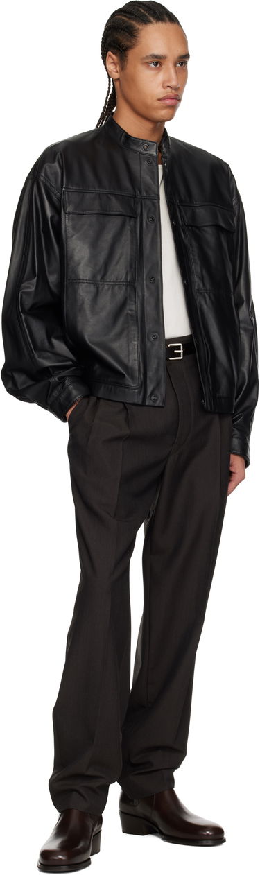 Bunda LEMAIRE Lemaire Soft Boxy Leather Jacket Čierna | OW1136 LL0094, 3