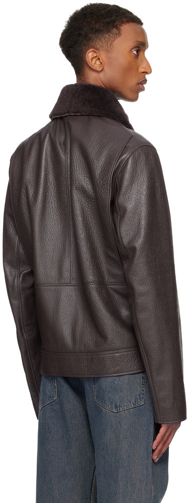 Bomber bunda Paul Smith Paul Smith Grained Leather Jacket Hnedá | M1R-154Z-N02448-59, 2