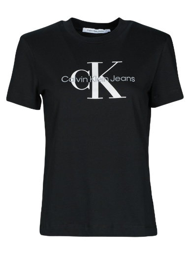 Tričko CALVIN KLEIN CORE MONOGRAM REGULAR TEE Čierna | J20J219142-BEH