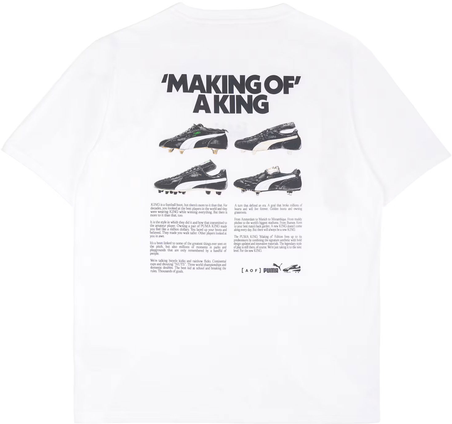 Tričko Puma Art of Football 'Making of a King' Tee Biela | 658807-003, 1
