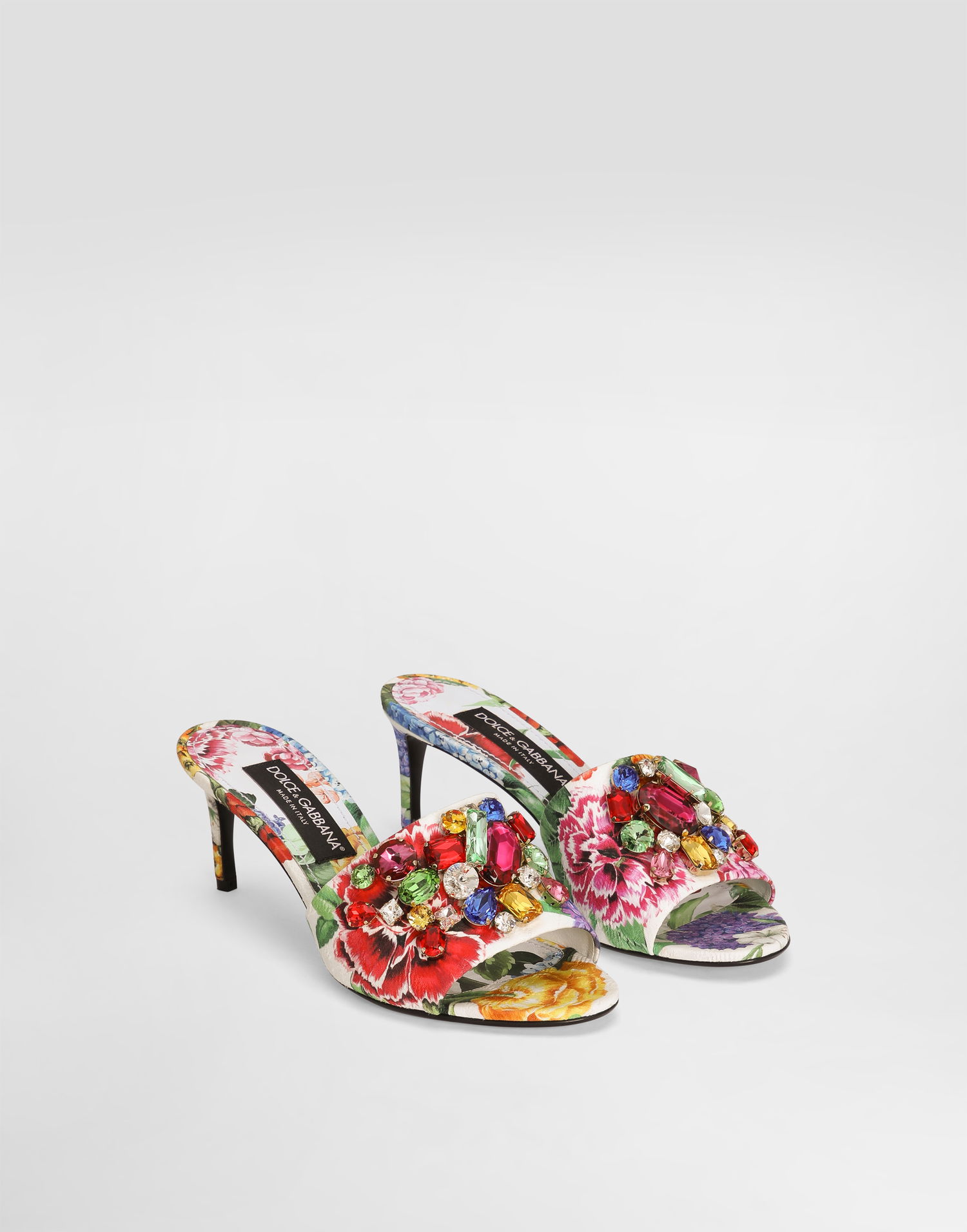 Doplnky Dolce & Gabbana Dolce & Gabbana Brocade Mules with Jewel Embellishments Rôznofarebný | CR1744A6L95HA5KU, 1