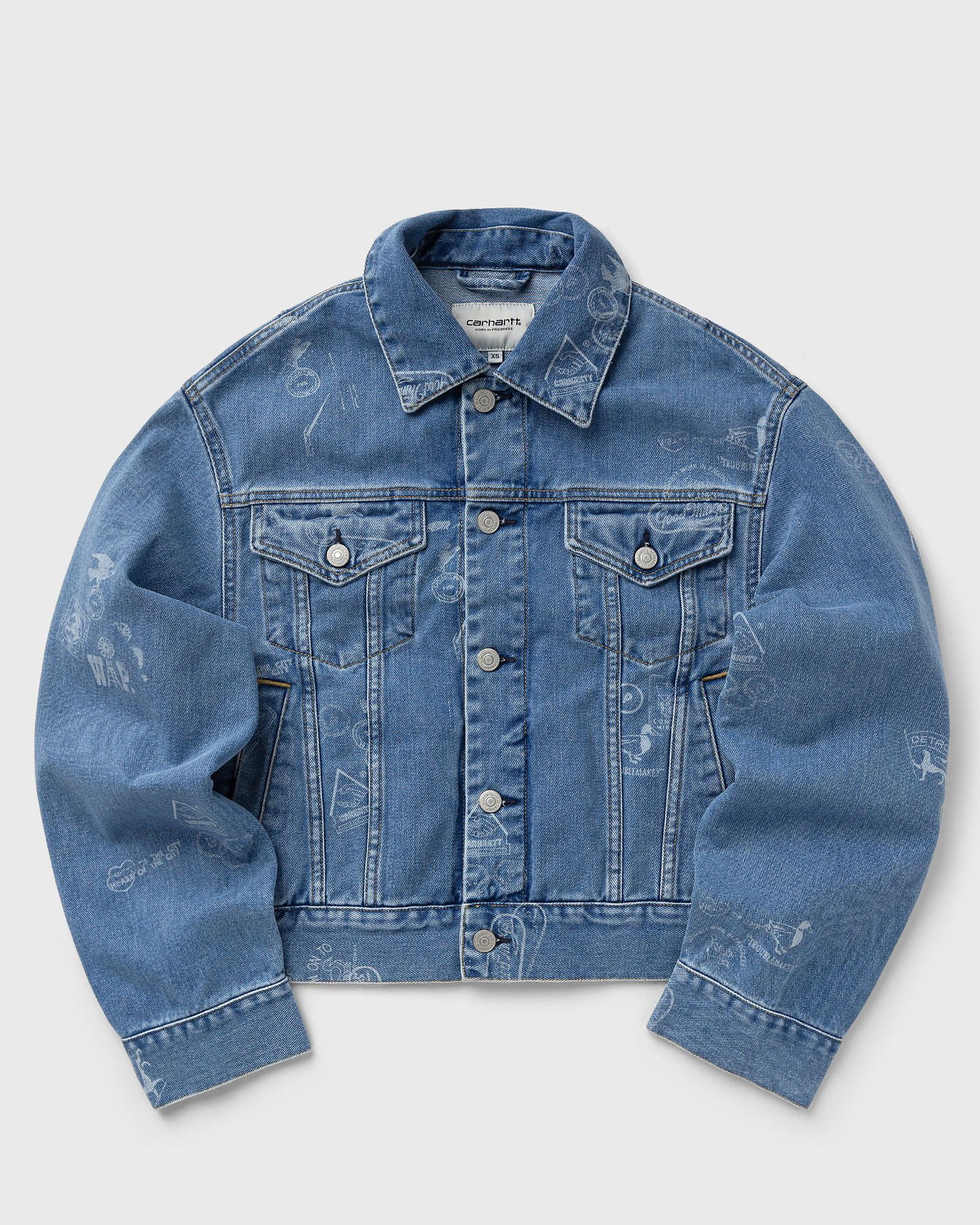 Bunda Carhartt WIP Stamp Jacket Modrá | I033744-2LN.35, 0