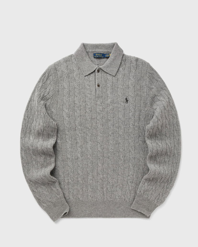 Sveter Polo by Ralph Lauren Polo Ralph Lauren Cable Knit Polo Sweater Šedá | 710974165002