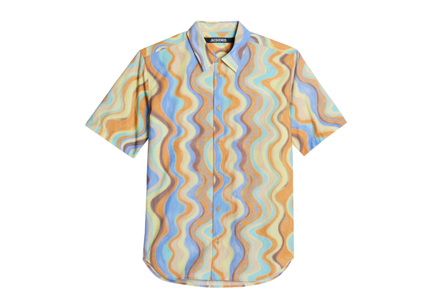 Košeľa Jacquemus Chemise Melo Paisley Sleeve Waves Stripes Šedá | 225SH006-1356-3EU, 0