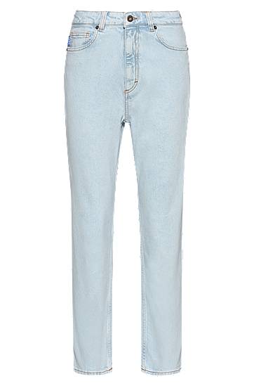 Džínsy BOSS Stretch Denim Mom Jeans Modrá | 50520613