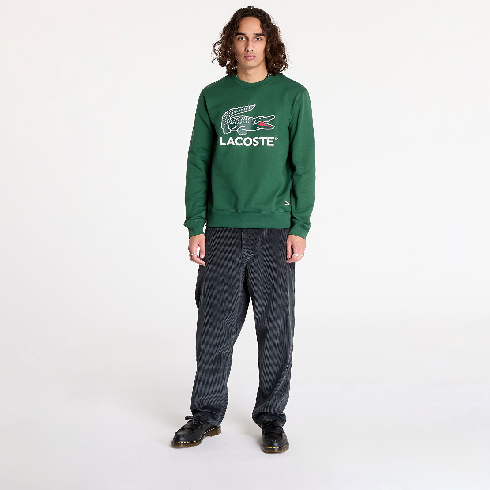 Green Crocodile Print Sweatshirt