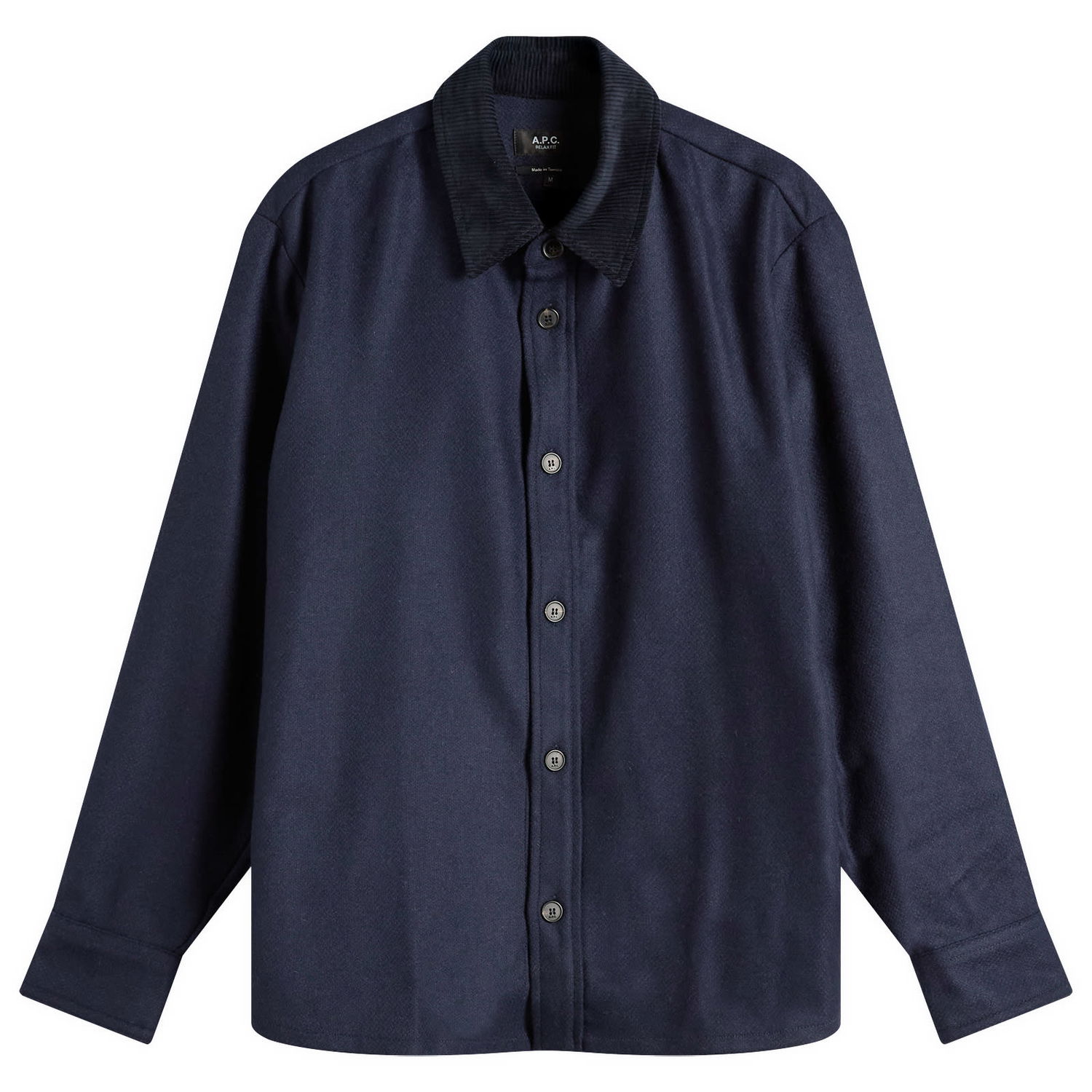 Košeľa A.P.C. Bernado Wool Overshirt, Size Small Navy | WVBCV-H32030-PIA, 1