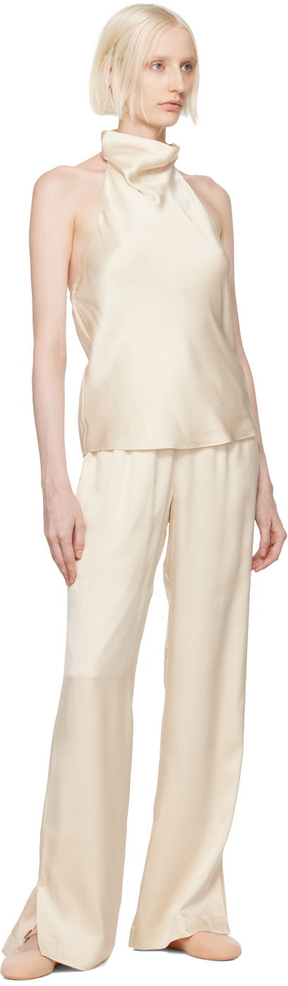 Silk Wide Leg Trousers