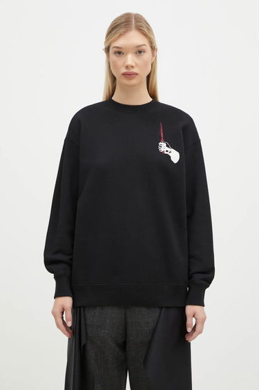 Mikina UNDERCOVER Black Printed Sweatshirt Čierna | UC2D1894.3, 2
