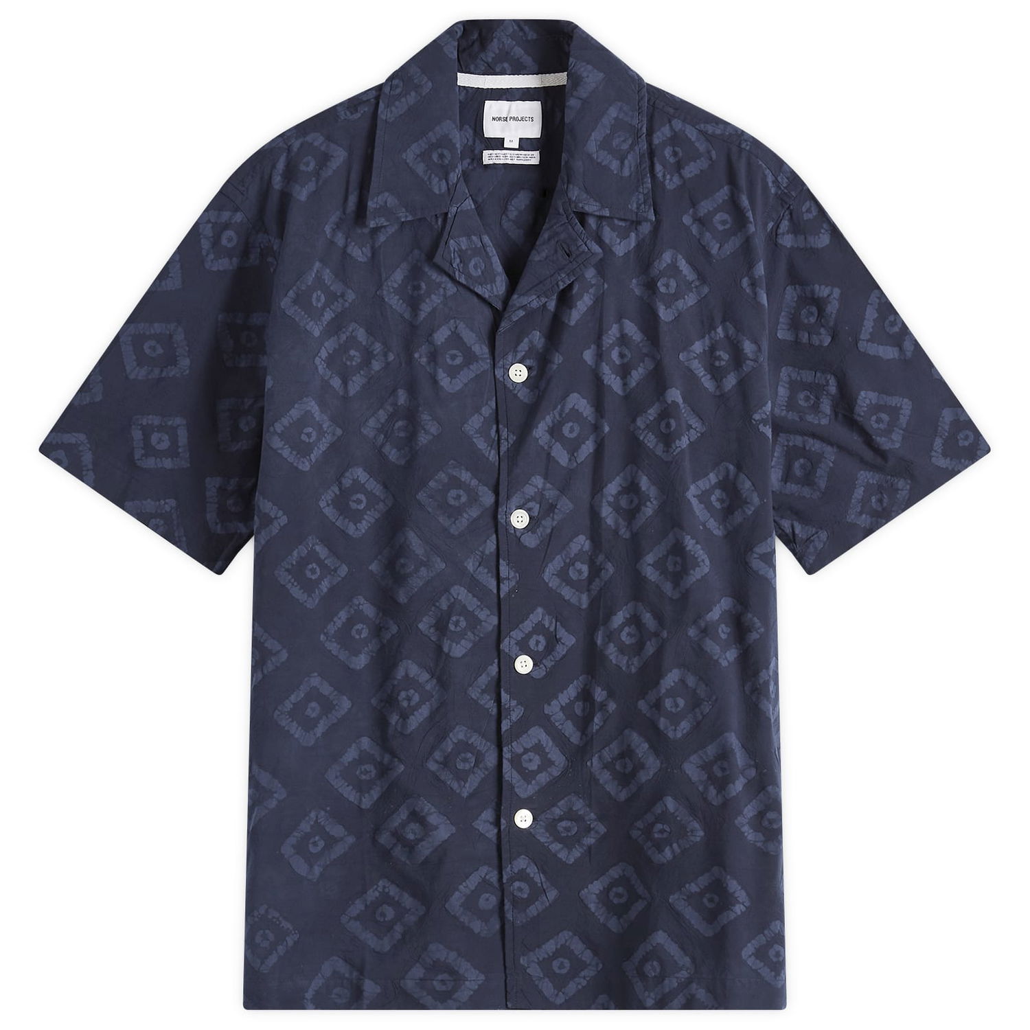 Košeľa NORSE PROJECTS Norse Projects Mads Batik Vacation Shirt, Size Large Navy | N40-0833-7004, 1