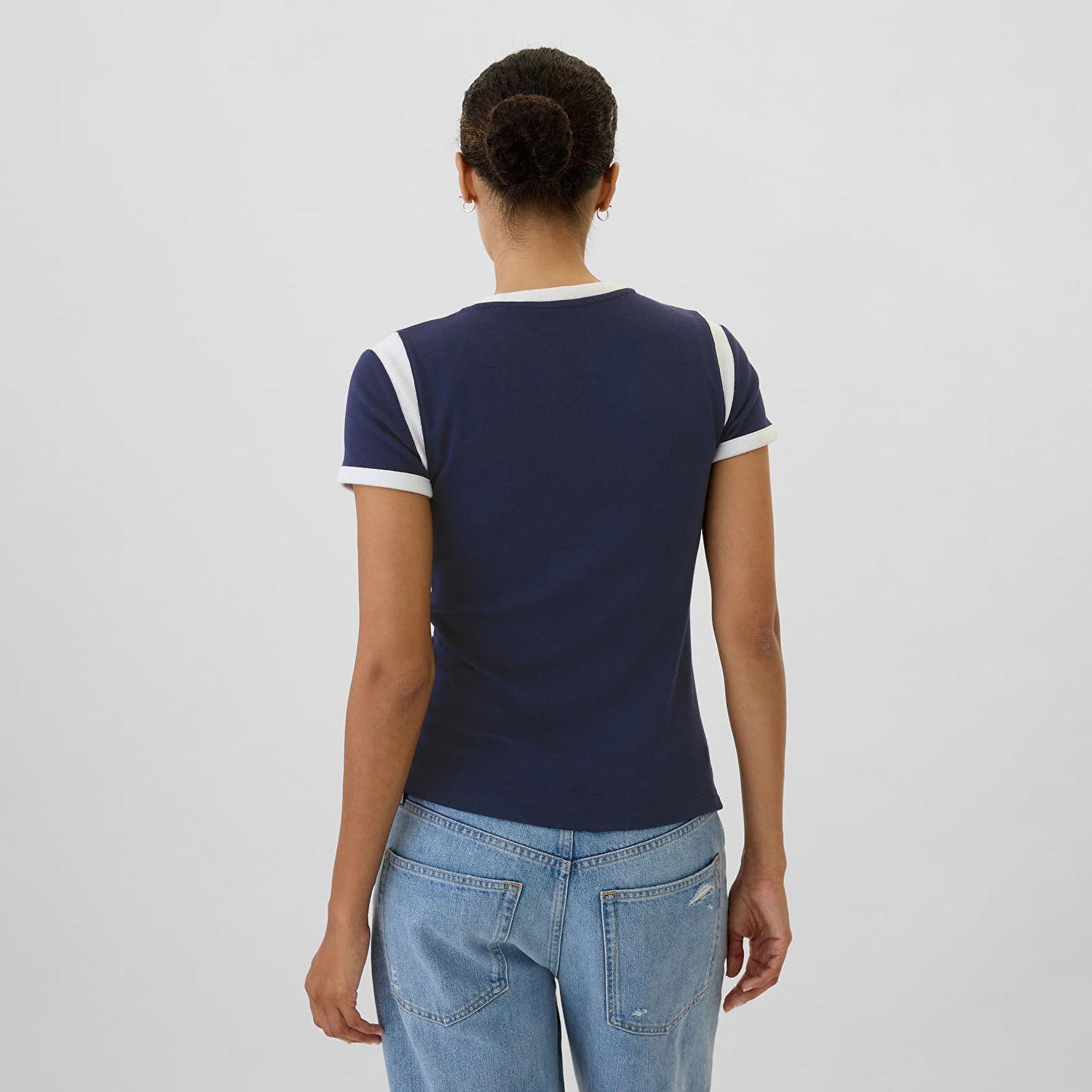 Tričko GAP T-shirt Shortsleeve Logo Tee Navy Uniform S Čierna | 534391-00, 1