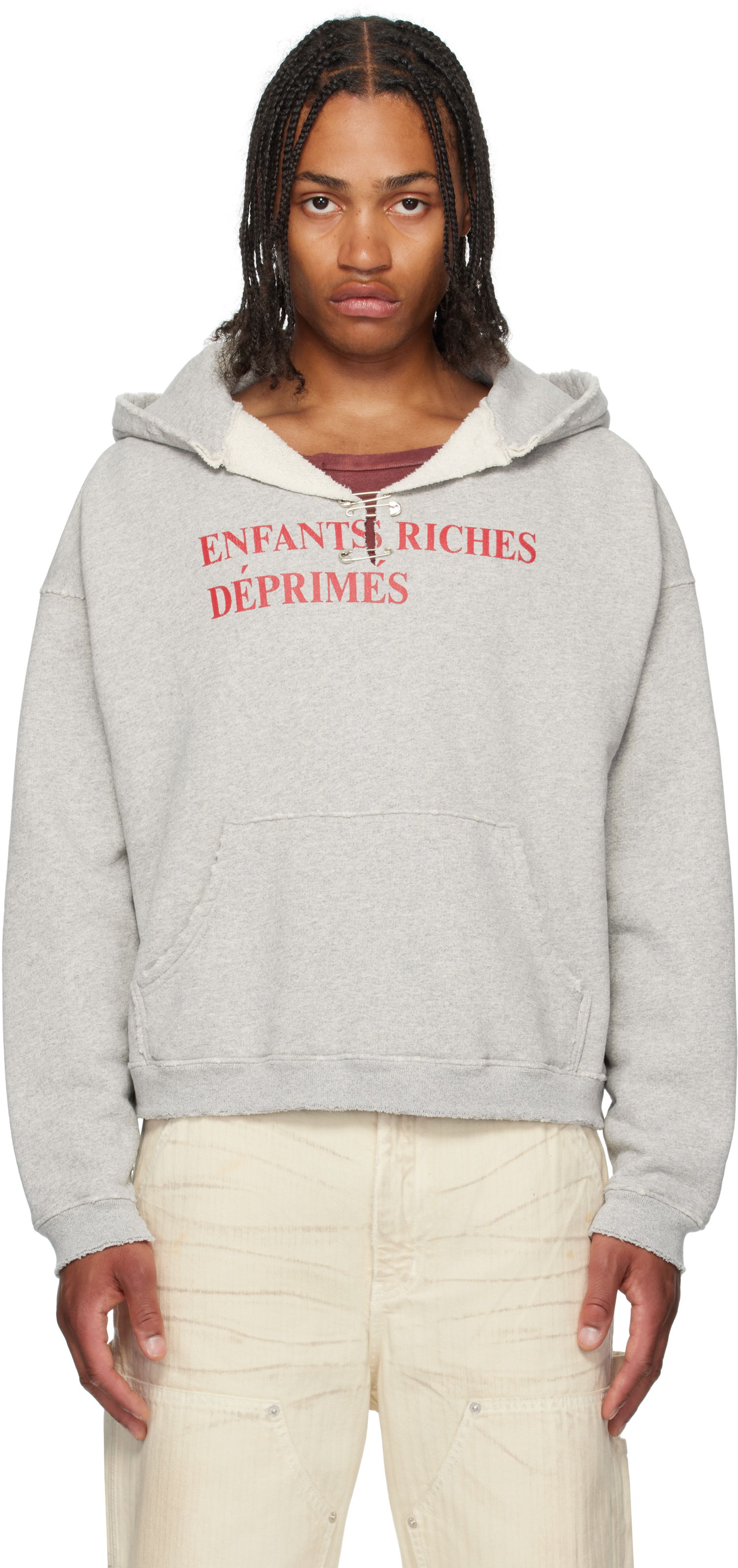 Mikina Enfants Riches Déprimés Enfants Riches Déprimés Classic Logo Hoodie Šedá | 020-474, 0